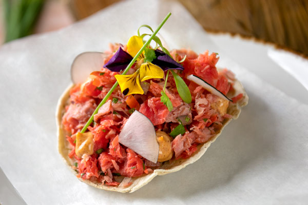 TOSTADA DE MARLÍN AHUMADO